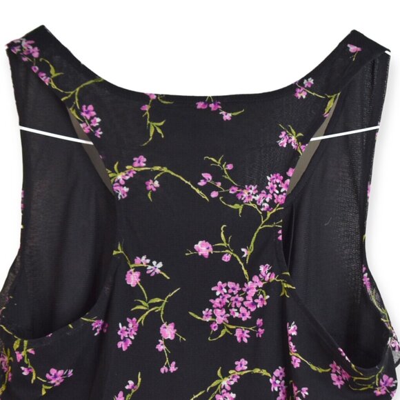 Apt 9 Blouse M Womens Floral Print Scoop Neck Sleeveless Nylon Blend Tank Boho - Picture 9 of 9